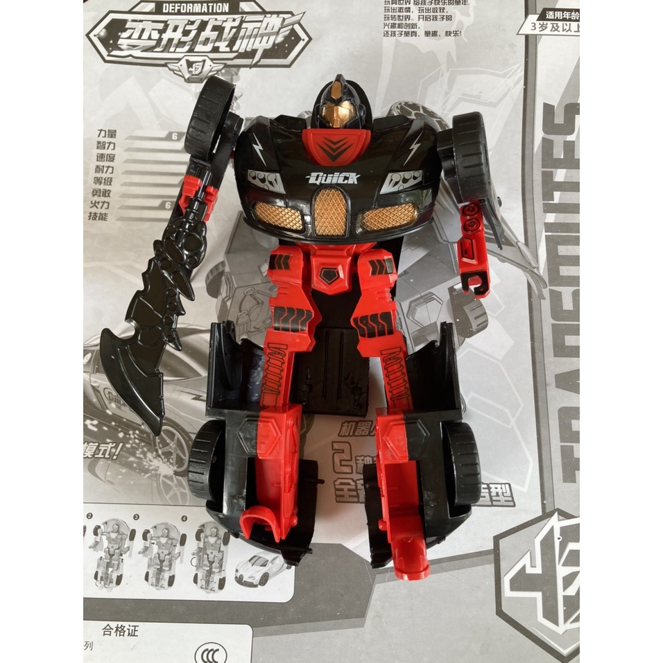 Đồ chơi biến hình - Siêu nhân robot biến hình siêu xe loại to nhựa tốt