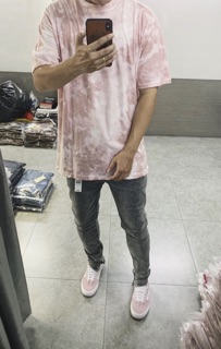 Pink cloud tie dye waxde tee