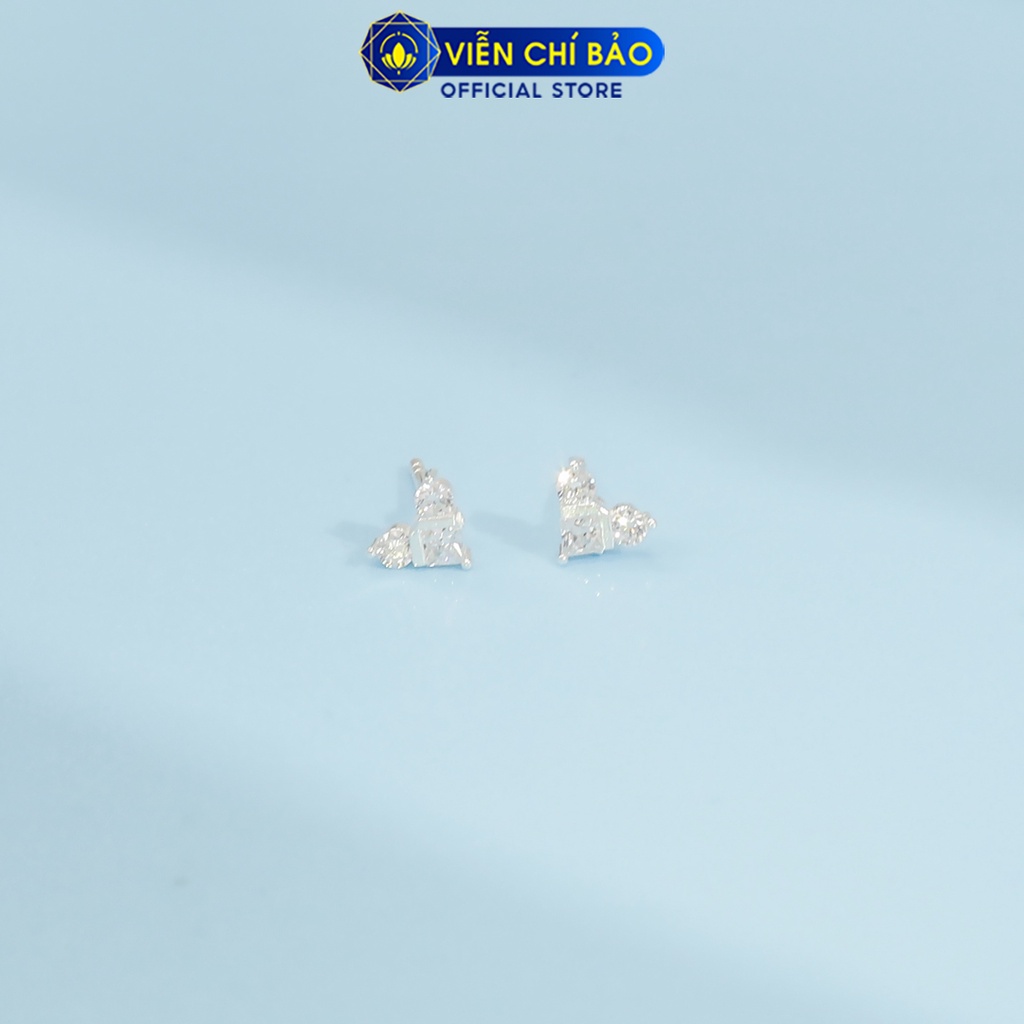 Bông tai chuột chất liệu bạc 925 thời trang phụ kiện trang sức nữ thương hiệu Viễn Chí Bảo E068