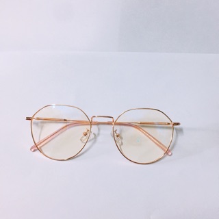Kính cận kim loại tròn mảnh mặt kính chống ánh sáng xanh- kính mắt tròn hàn quôc