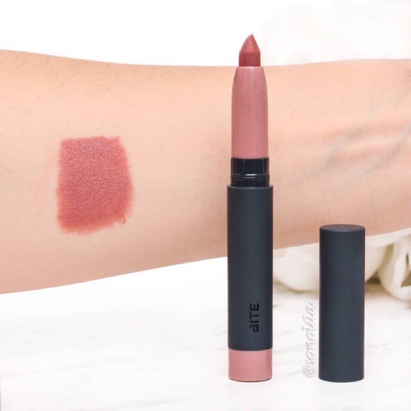 Son bút chì Bite Matte creme lip crayon màu Glace
