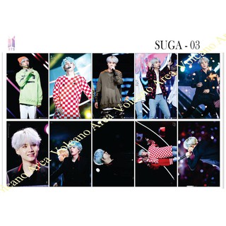 [BTS] Set Sticker SUGA - 8 mẫu (có nhiều mẫu hình dán Kpop)