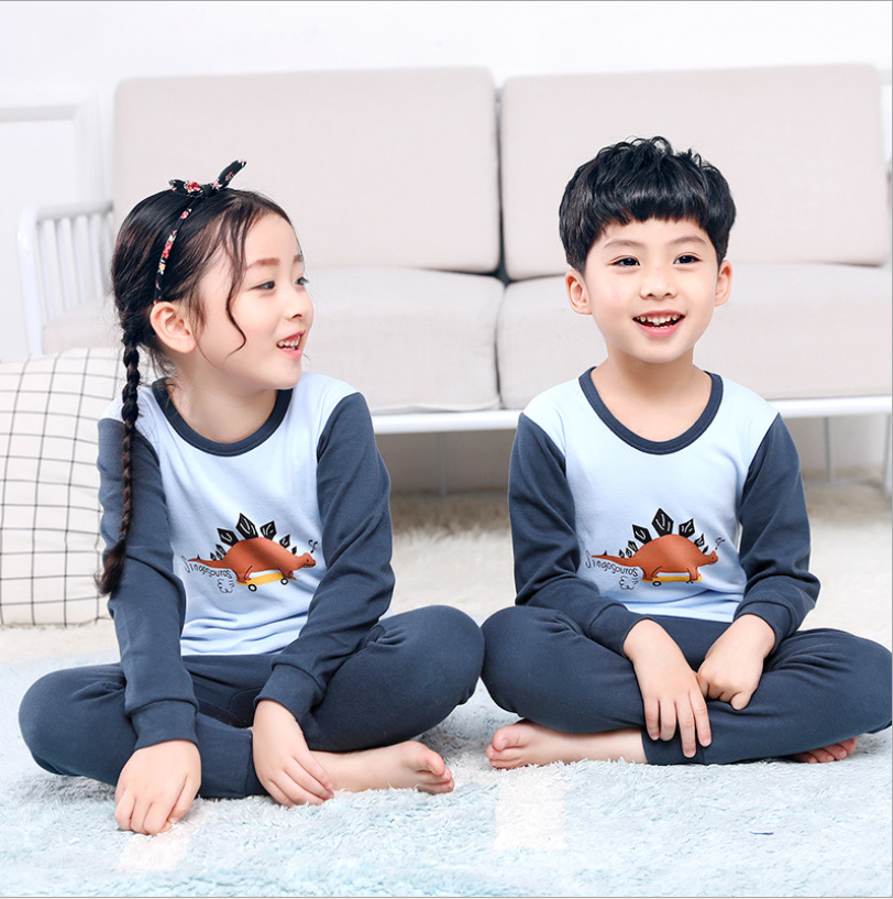 Set Đồ Bộ Dài Tay In Hình Dễ Thương Cho Bé Từ 15-40kg 100% Cotton