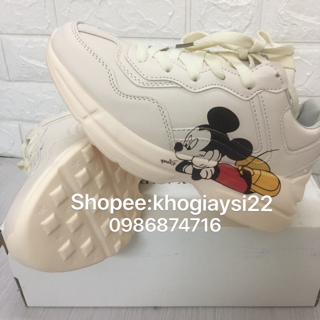 Giày thể thao gu xi chuột mickey hàng đẹp