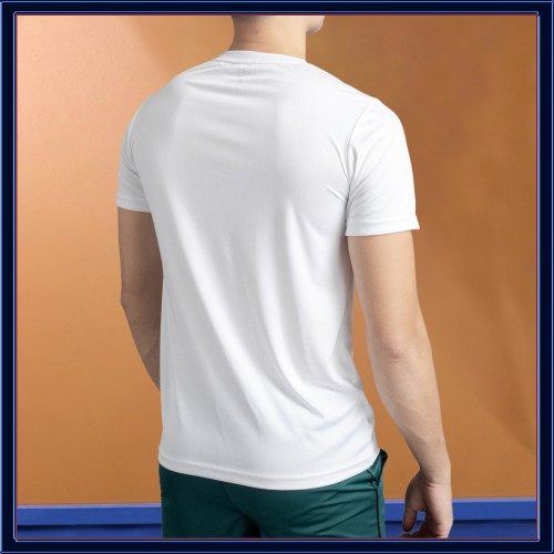 Áo thể thao nam NUTTY, áo tập gym vải thun trắng, vải thun lạnh, co dãn 4 chiều, chuẩn form, thoải mái | BigBuy360 - bigbuy360.vn