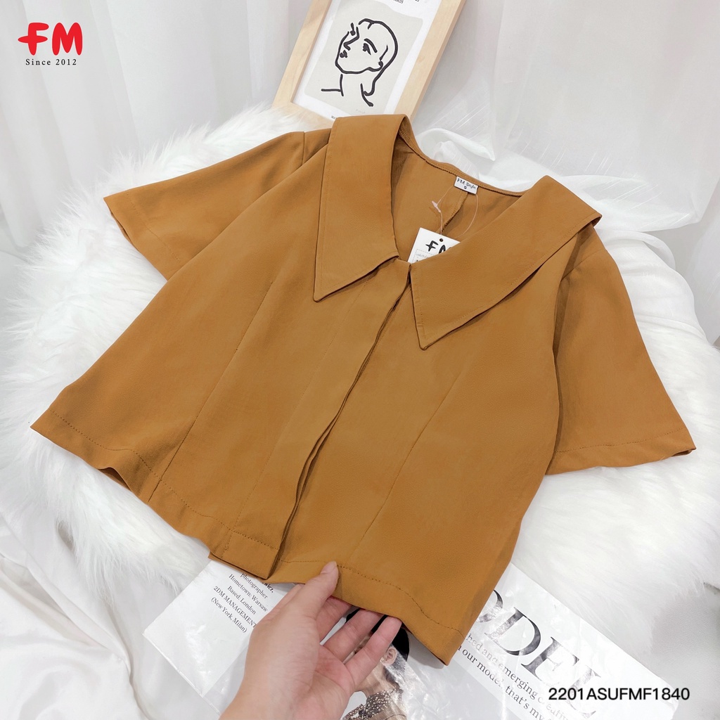 Áo kiểu nữ FM Style tay ngắn dáng lửng phong cách bánh bèo thời trang Hàn Quốc siêu xinh 220118410