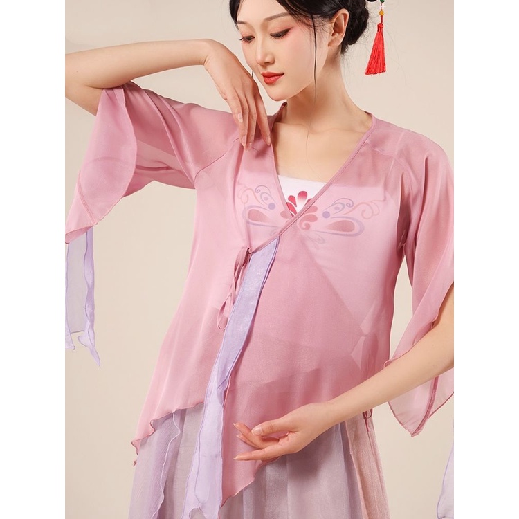 Bộ Trang Phục Múa Truyền Thống Trung Hoa Cổ Điển Màu Sắc Tương Phản 2QSY