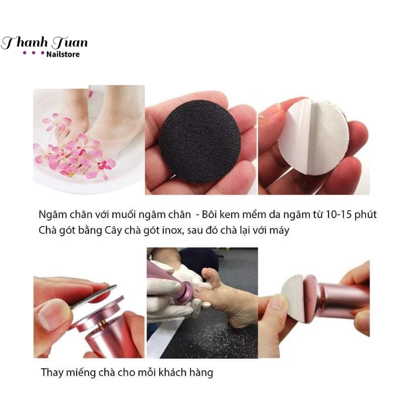 Máy chà gót chân TL-DS01 chính hãng - Phụ kiện đồ nail