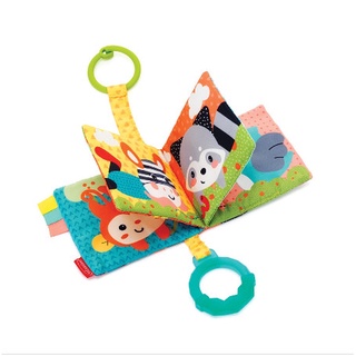Sách vải treo có tiếng sột soạt Infantino Link and Squeak Animal Crinkle Book