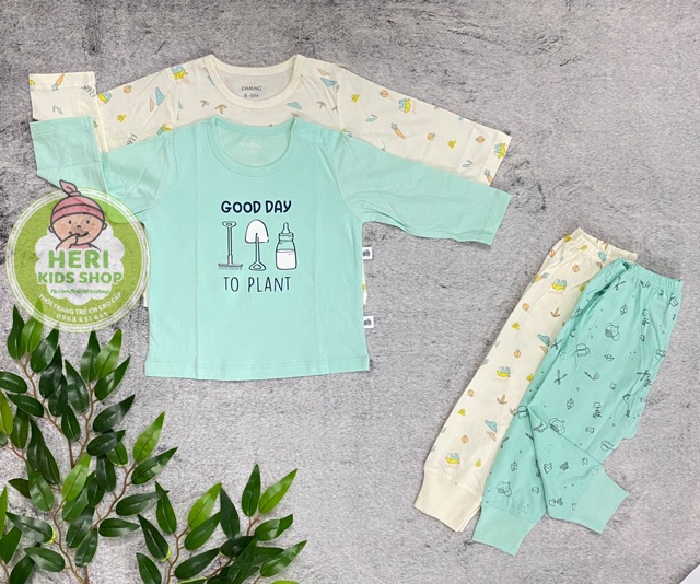 Bộ dài tay thu đông hoạ tiết CHANGG