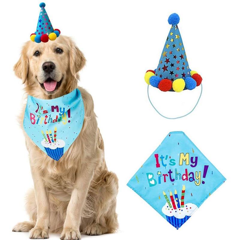 Khăn yếm HiPiDog kiểu tam giác xinh xắn cho thú cưng trong tiệc sinh nhật