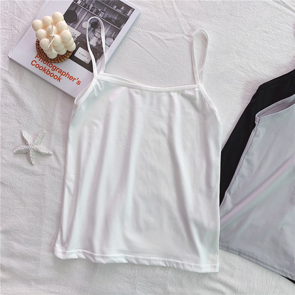 Áo hai dây vải Thun Cotton co giãn tốt, chất đẹp