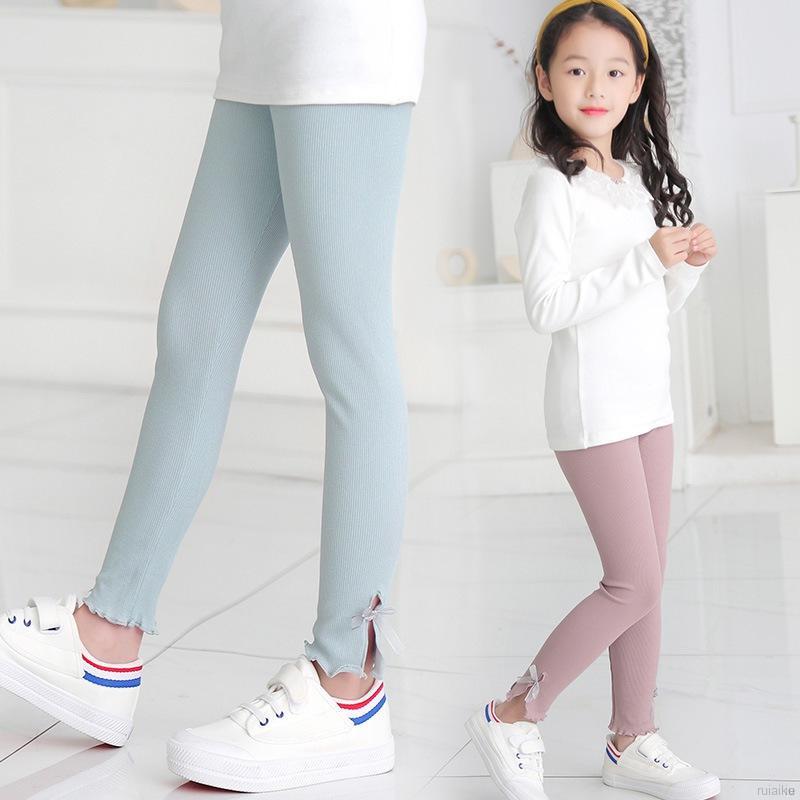 Quần Legging Đính Nơ Cho Bé Gái Từ 2-11 Tuổi