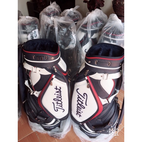 Túi đựng gậy golf Titleist da PU 14 - 16 gậy chống nước 5 ngăn cao cấp chắc chắn shop GOLF PRO TM003