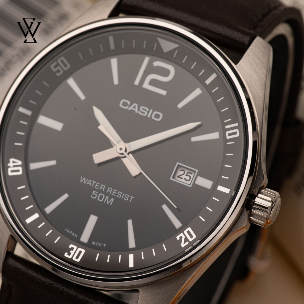 Đồng Hồ Quartz Nam Casio WATCHSTORE MTP-E170L-1B Thiết Kế Kính Khoáng 42mm, Dây Đeo Da Và Vỏ Thép Không Gỉ