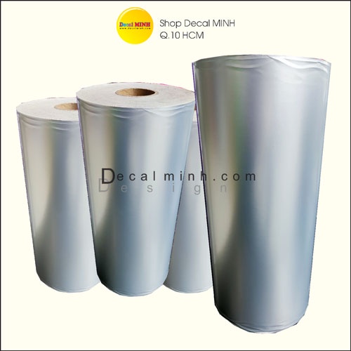 Combo 5 mét Decal Xi Bạc Bóng Gương / Xi Vàng Gương / Xi Bạc Nhôm Mờ .