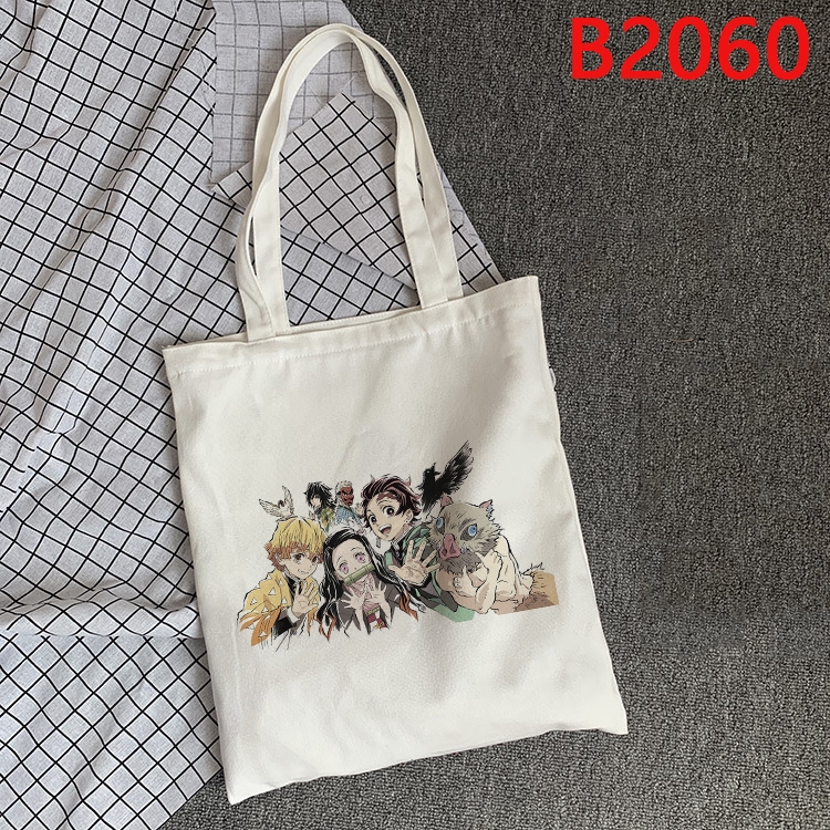 🔥🔥🔥Túi tote Xách Tay Vải canvas Cỡ Lớn In Hình anime demon slayer Thân Thiện Với Môi Trường Có Thể Tái Sử Dụng