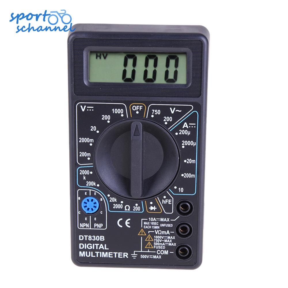 sports-ch ❤ DT-830B AC/DC 750/1000V LCD Digital Multimeter Amp Volt Ohm Tester Meter