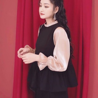 Áo baby doll tay tơ