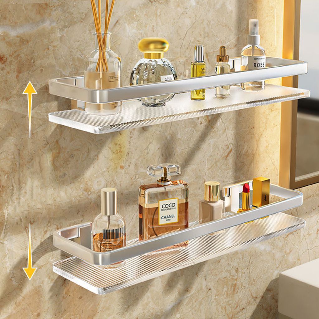 Giá Đựng Đồ Dùng Nhà Tắm Acrylic Gắn Tường chống gỉ Tiện Dụng