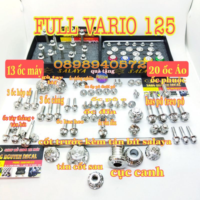 Full ốc salaya xe vario 125_150