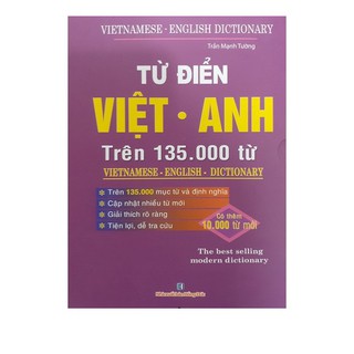 Sách Từ Điển Việt - Anh Trên 135000 Từ