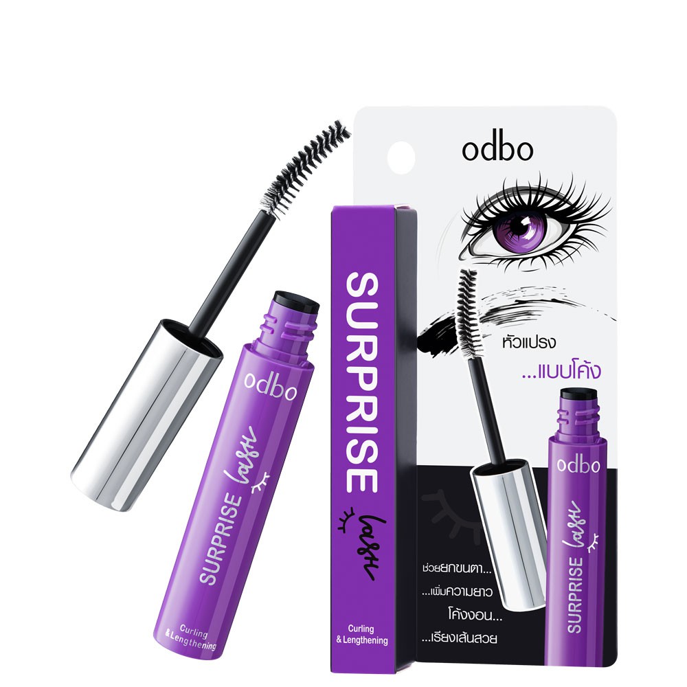 Mascara làm dài và cong mi Odbo Surprise Lash màu tím Thái Lan OD935