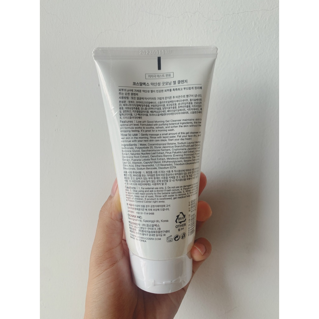 Sữa rửa mặt Cosrx low pH Good morning gel cleanser 150ml