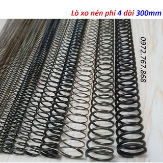[10 cái] Lò xo nén phi 4 dài 300mm