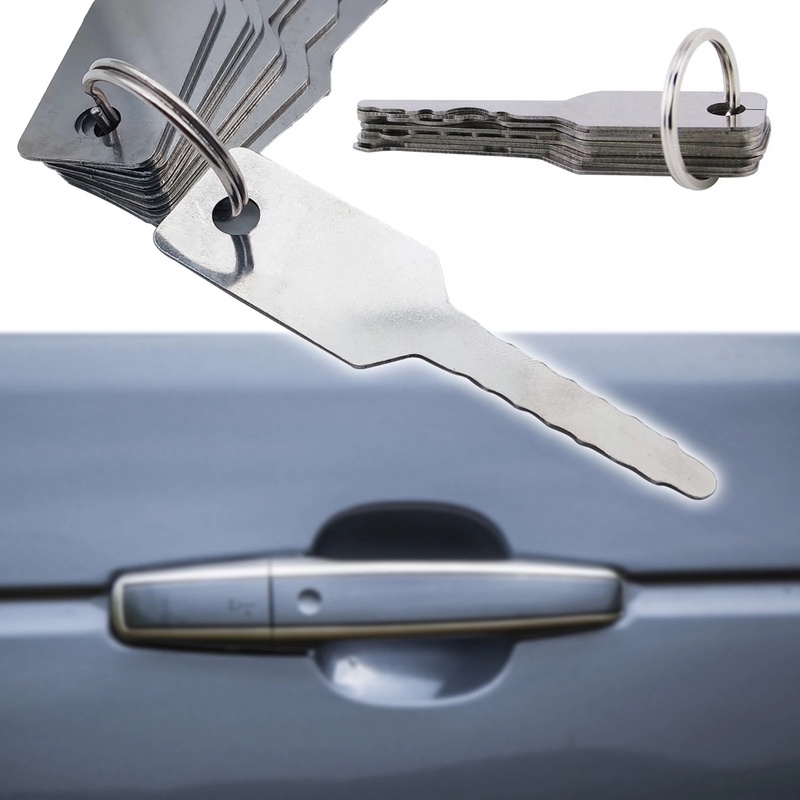 Bộ 10 Dụng Cụ Sửa Chữa Khóa Xe Hơi Bằng Thép Không Gỉ 10.5 * 2.8Cm