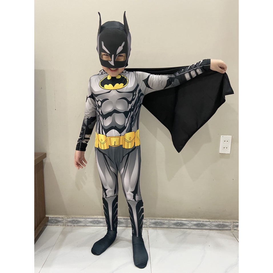 Bộ quần áo trẻ em COSPLAY hóa trang người dơi bộ liền thân