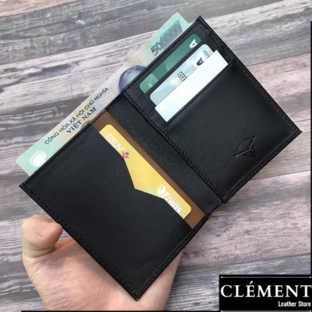 Ví da nam cao cấp, bóp ví nam da bò thật Clément – CM003 - BH 12 tháng - Full box