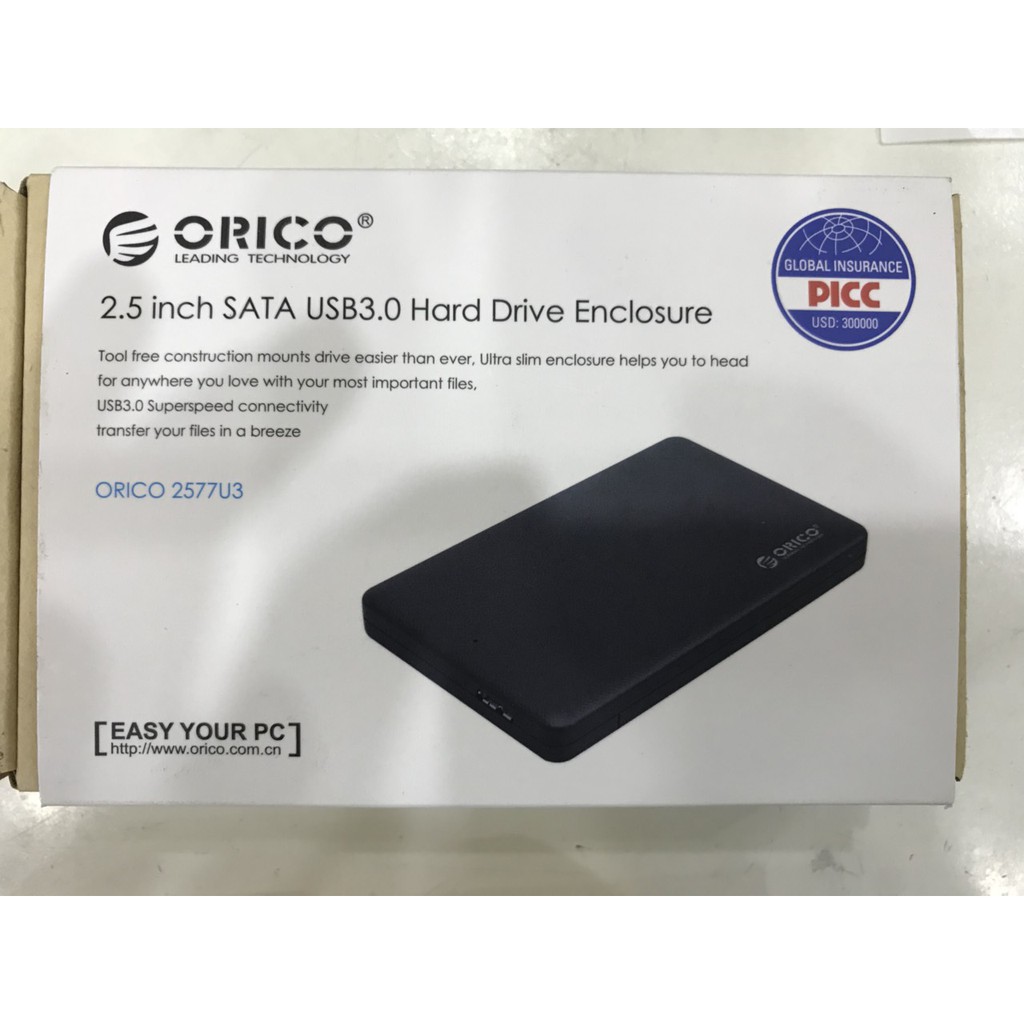 [Mã ELMS05 giảm 5% đơn 300k][COMBO HOT] Ổ cứng SSD 120GB KingSpec &amp; Box orico 2.5&quot; 2577US3 - Bảo hành chính hãng