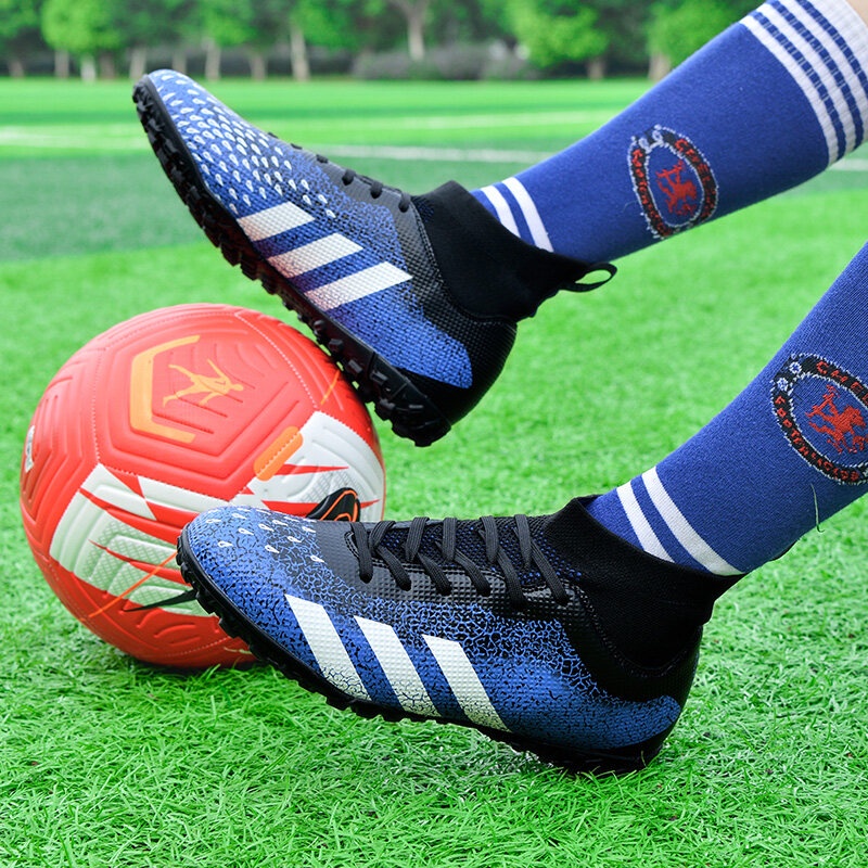 TF Giày bóng đá High Top Breaking Nails Các môn thể thao ngoài trời chuyên nghiệp Đào tạo thanh thiếu niên Kích thước người lớn: 35-45