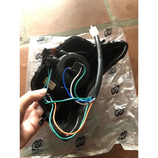 Bộ Choá Đèn + Xi Nhan UMV Dày Đẹp xe Wave A 50,wa 100,waS100,wa RS100,wa cá100/wa110
