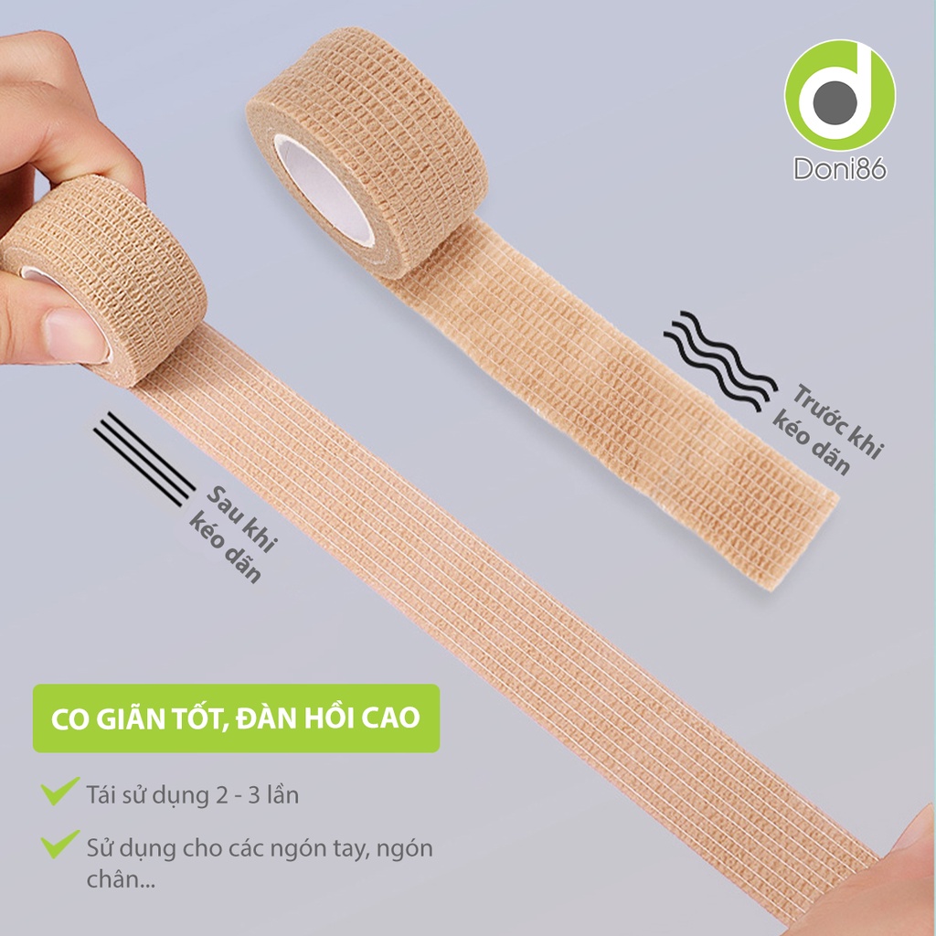 Băng quấn vải tự dính giúp giảm ma sat bảo vệ ngón tay, ngón chân hiệu quả - Doni - DOPK247