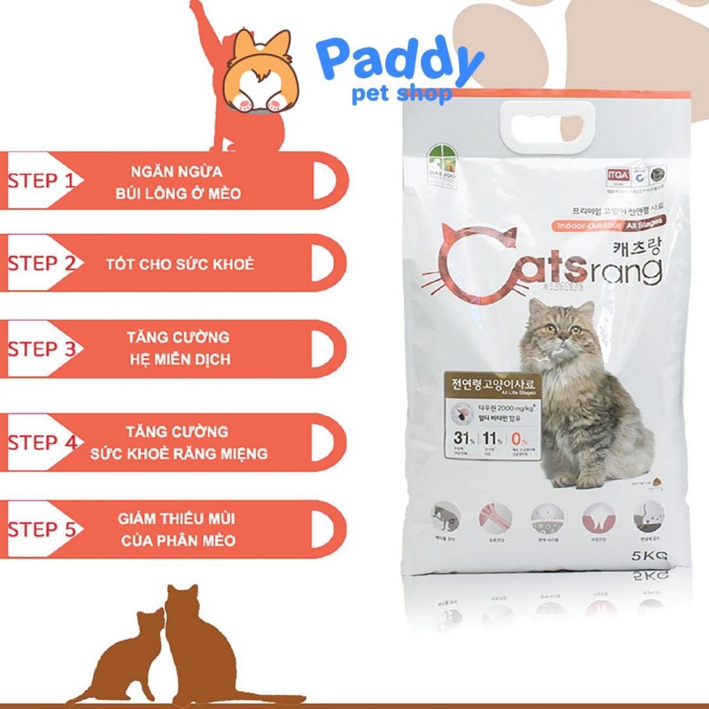 [5kg] Hạt Catsrang Cho Mèo Mọi Lứa Tuổi