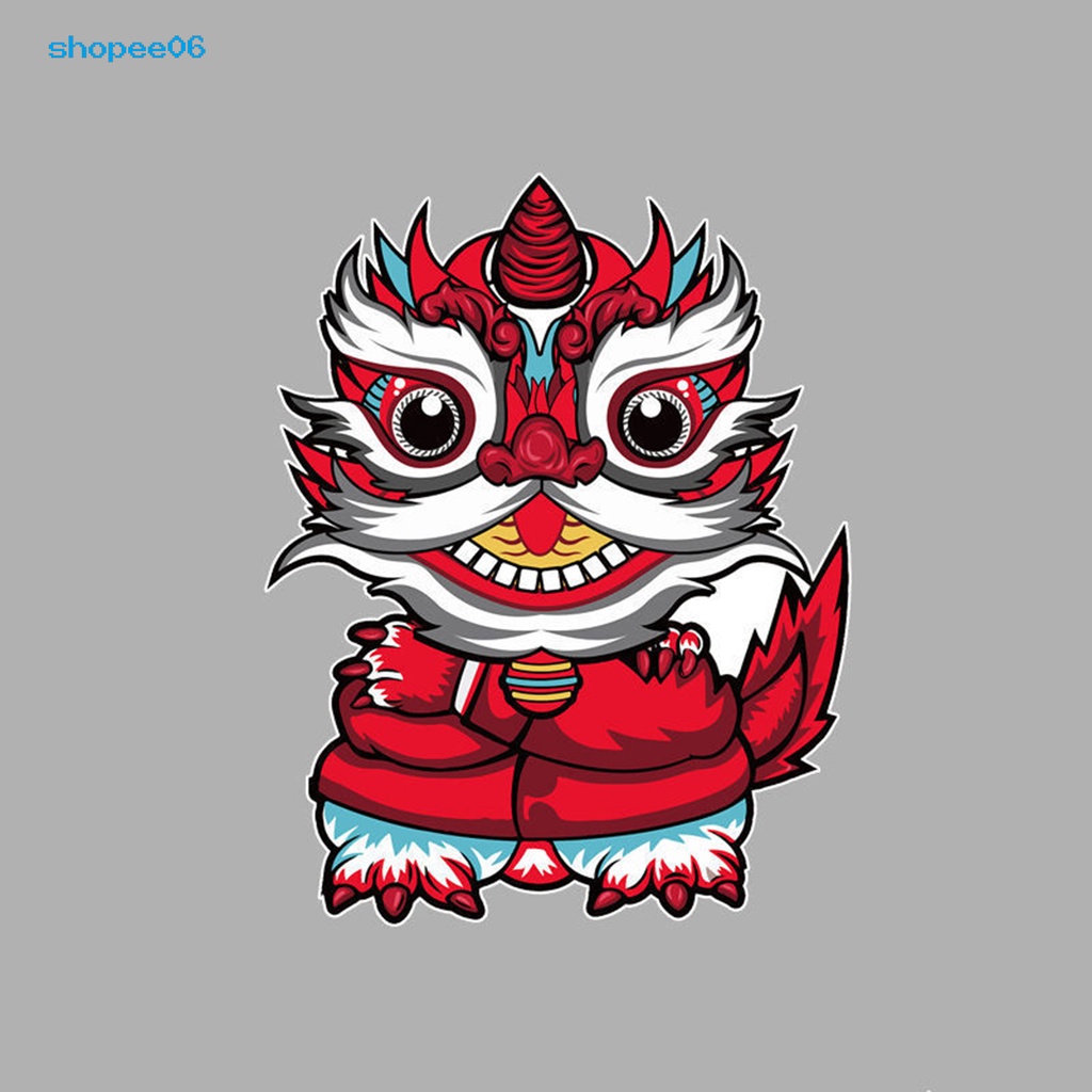 Miếng Dán Trang Trí Xe Hơi Họa Tiết Sư Tử Awake Lion Vui Nhộn Màu Sáng Độc Đáo Trang Trí Van