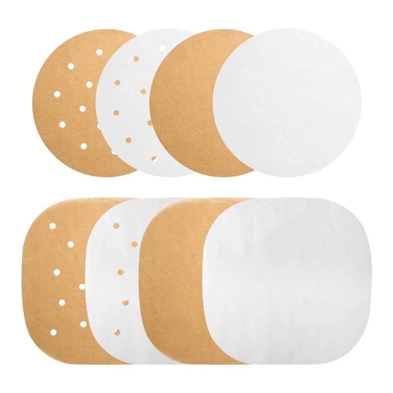 Set 100 Giấy Lót Nồi Chống Dính Thấm Dầu Silicone Hình Vuông