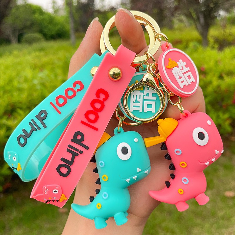 Móc khóa khủng long mẫu mới , đa năng treo balo móc khoá