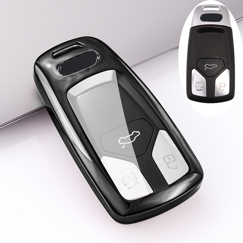 Vỏ Bọc Chìa Khóa Điều Khiển Từ Xa Bằng TPU Mềm Cho Xe Audi A4 B9 A5 A6L A6 S4 S5 S7 8W Q7 4M Q5 TT TTS RS Coupe