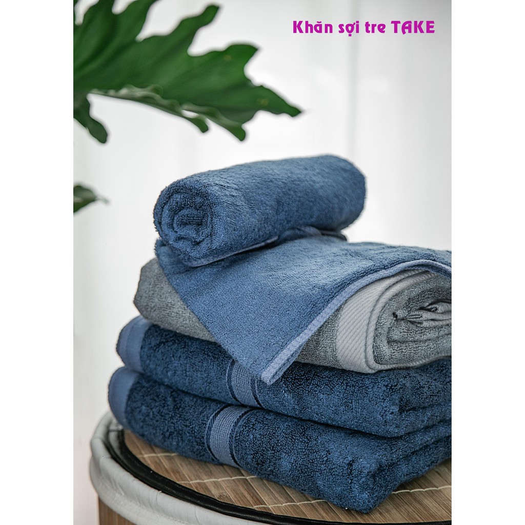 Khăn lau mồ hôi tập gym, yoga, chơi thể thao, cầu lông, tenis sợi tre cao cấp TAKE 35x75cm)