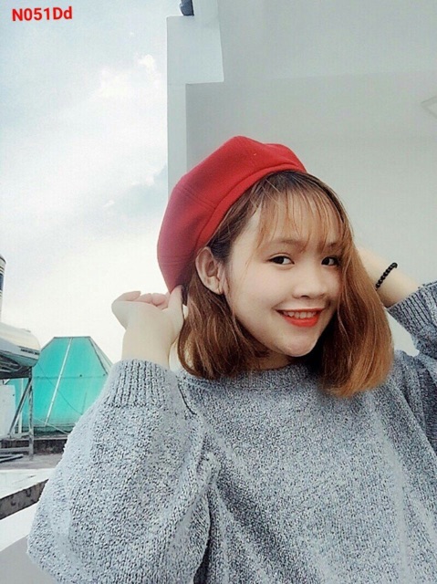 Mũ nổi bê rê cực xinh cho mùa đông điệu đà