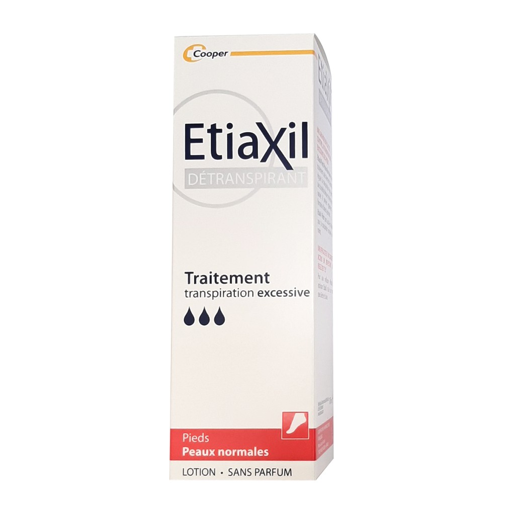 Lăn khử mùi Etiaxil giảm mồ hôi chân tay - Etiaxil Détranspirant Traitement Pieds Peaux Sensibles 100ml - Da thường