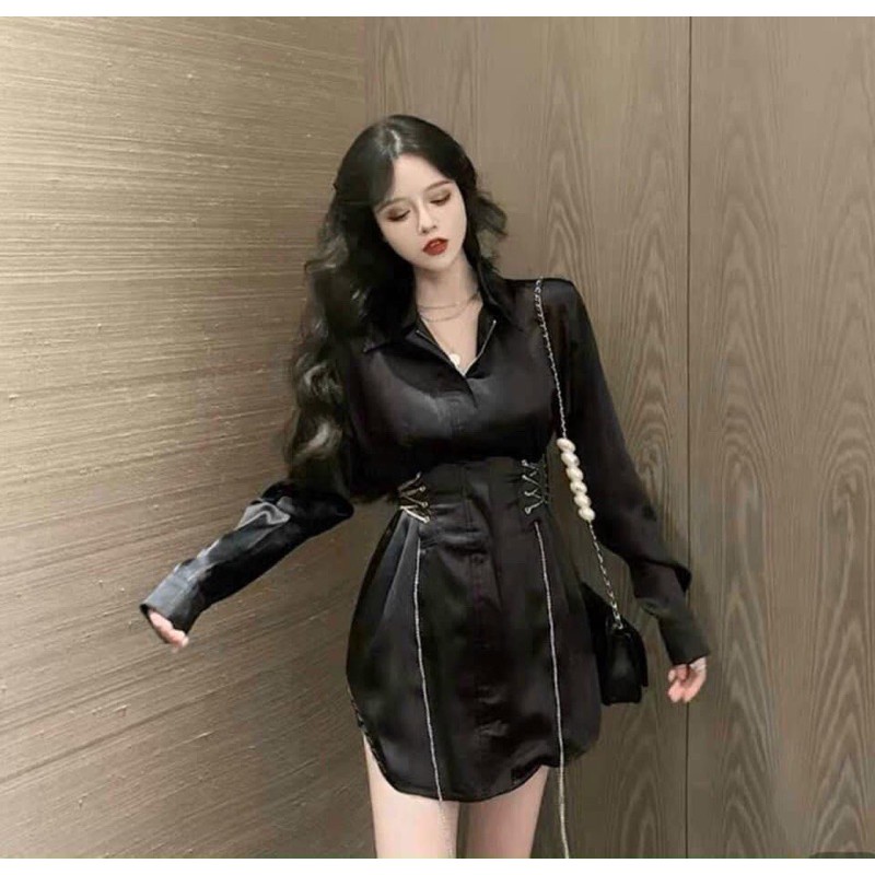 ĐẦM SƠMI DÂY XÍCH 2 BÊN#195k