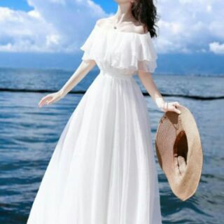 ĐẦM MAXI VOAN TRỄ VAI BÈO