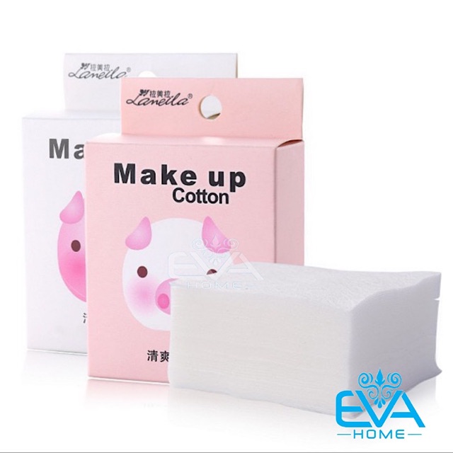 Hộp 50 miếng bông tẩy trang Lameila makeup cotton