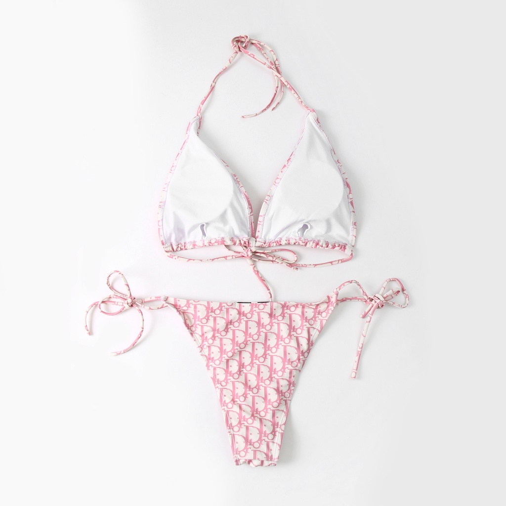 #Thiết Yếu BIKINI Màu Hồng Vải Nghiêng