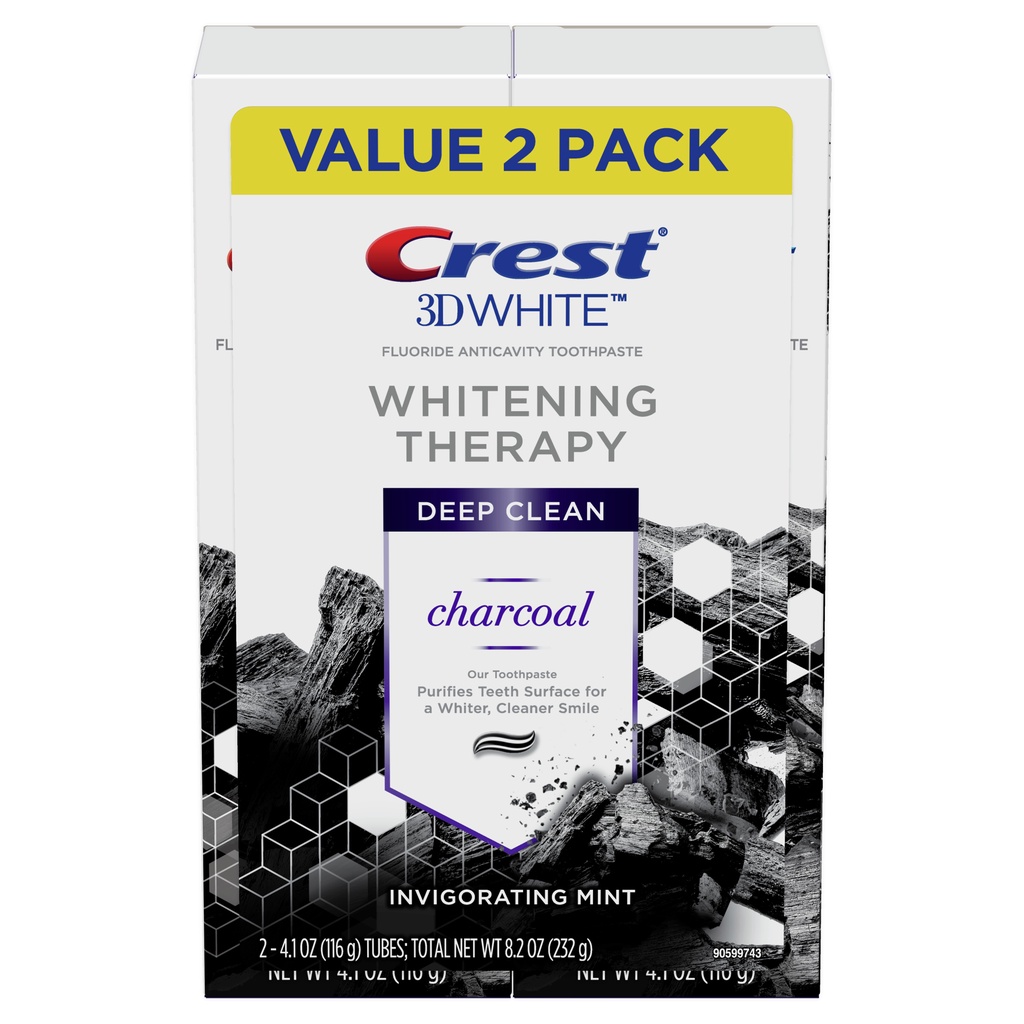 Kem Đánh Răng Crest 3D White than hoạt tính Deep Clean Charcoal 116gr