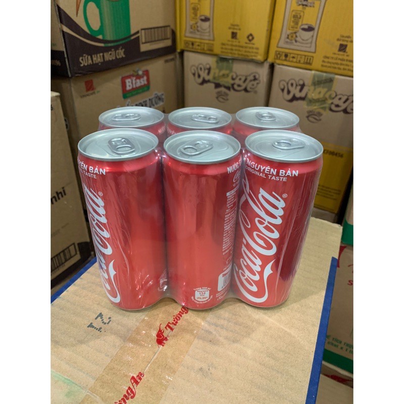 Lốc 6 lon COCA 330ml